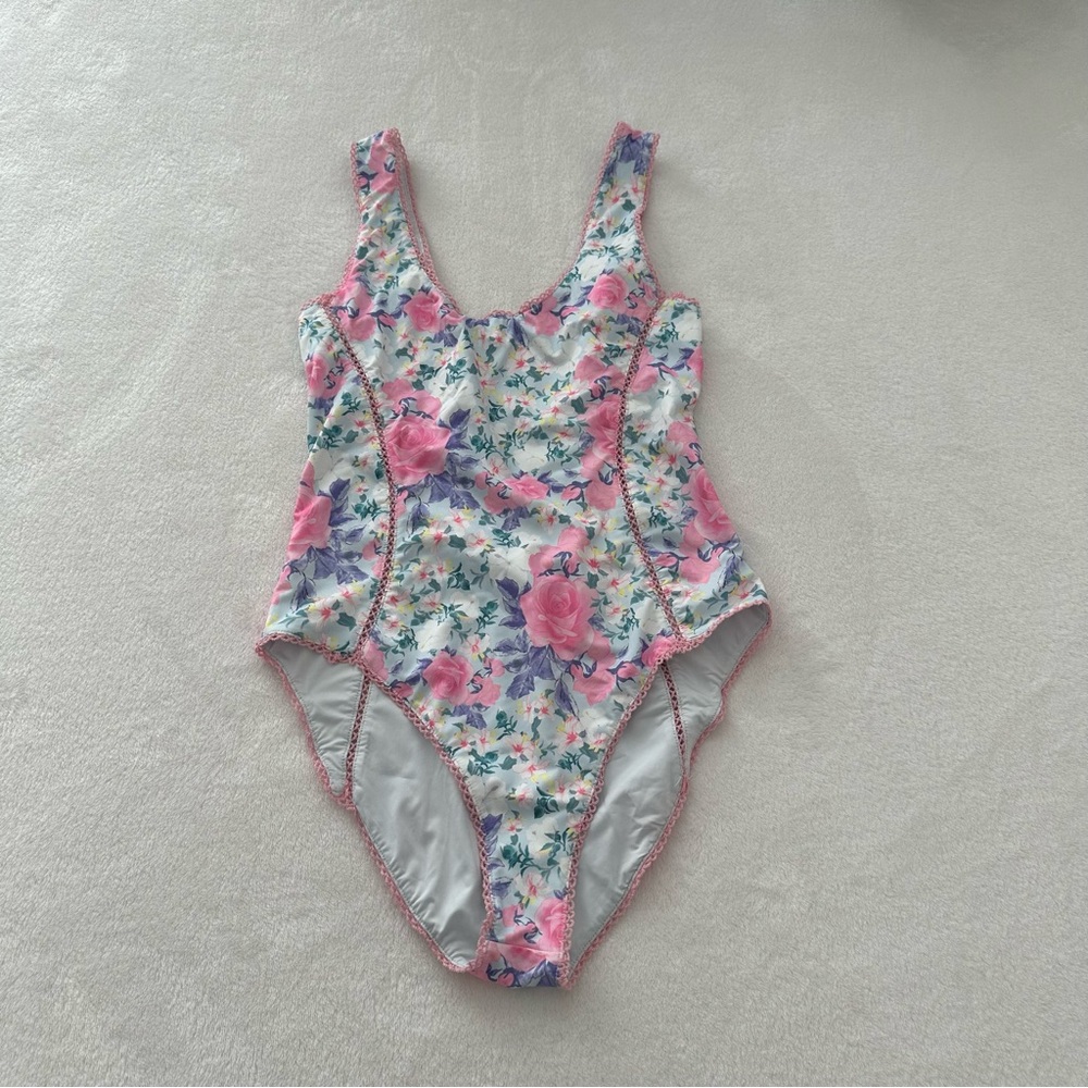 Loveshackfancy Mikkel Floral One-Piece Swimsuit Xs View 6